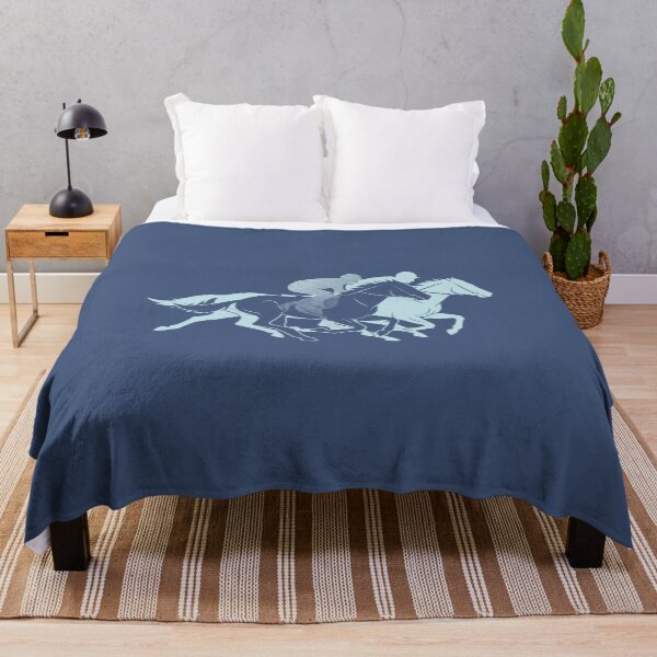 Item preview, Horse Racing Jockeys Light Blue Equestrian Graphic designed and sold by KiwiRider.