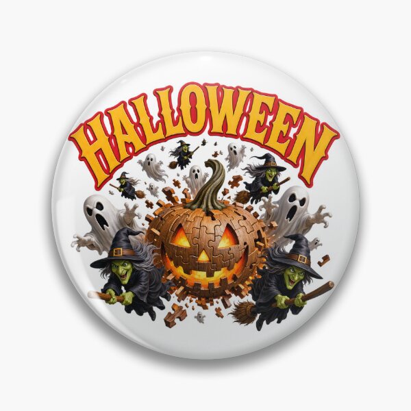 Item preview, Retro Halloween Pumpkin T-Shirt Graphic - 3D Ghost Illusion designed and sold by VisualVerseLab.