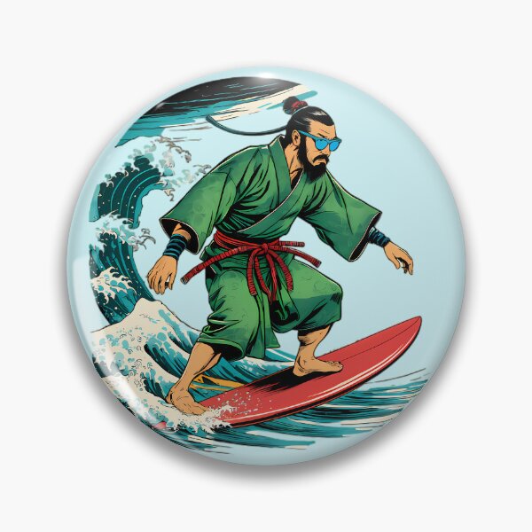 Item preview, Surfing Samurai designed and sold by Structure-Blue.