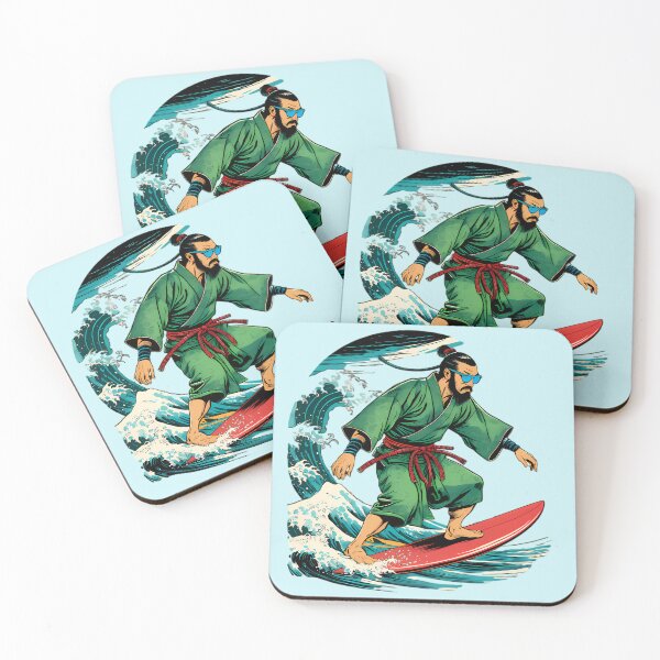 Item preview, Surfing Samurai designed and sold by Structure-Blue.