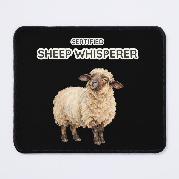 Item preview, Certified Sheep Whisperer Funny Watercolor Farm Art designed and sold by Ela-graphicwiz.