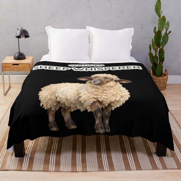 Item preview, Certified Sheep Whisperer Funny Watercolor Farm Art designed and sold by Ela-graphicwiz.