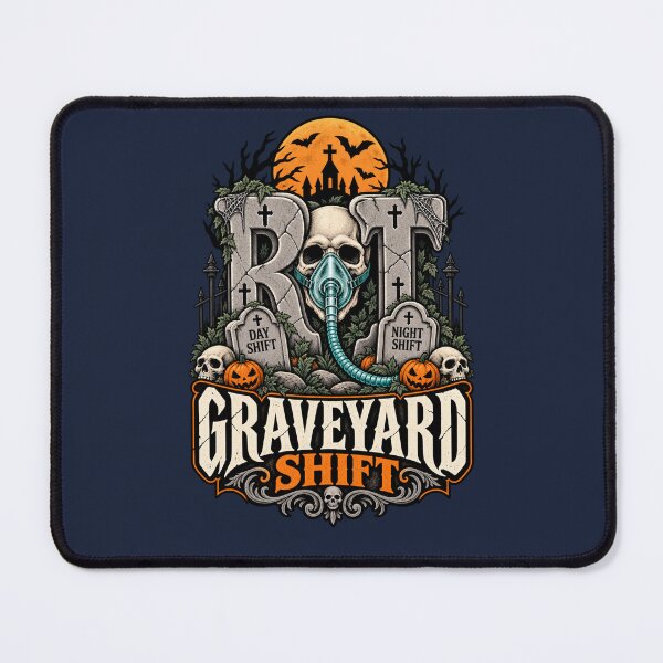 Item preview, Halloween RT Graveyard Shift Respiratory Therapist designed and sold by ClinicalHubs.