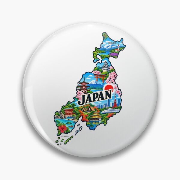 Item preview, Japan Country Map designed and sold by Myra365Art.