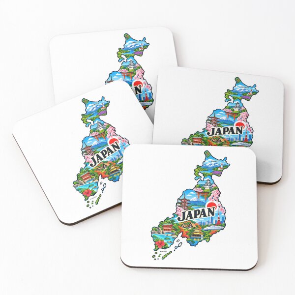 Item preview, Japan Country Map designed and sold by Myra365Art.