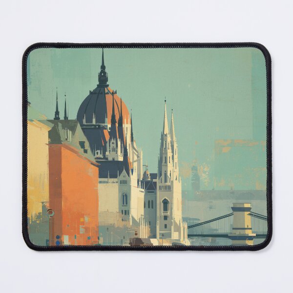 Item preview, Budapest – Parliament Riverside Travel Print, Hungary designed and sold by MarkedArtPrints.