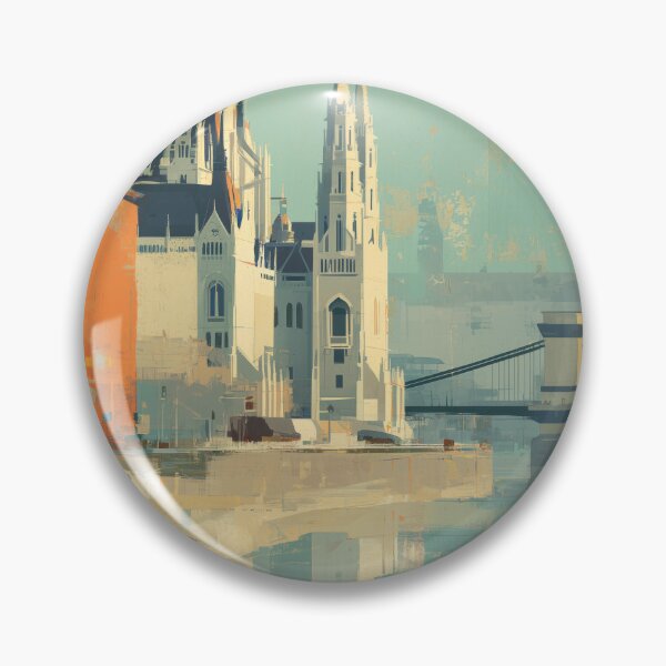 Item preview, Budapest – Parliament Riverside Travel Print, Hungary designed and sold by MarkedArtPrints.
