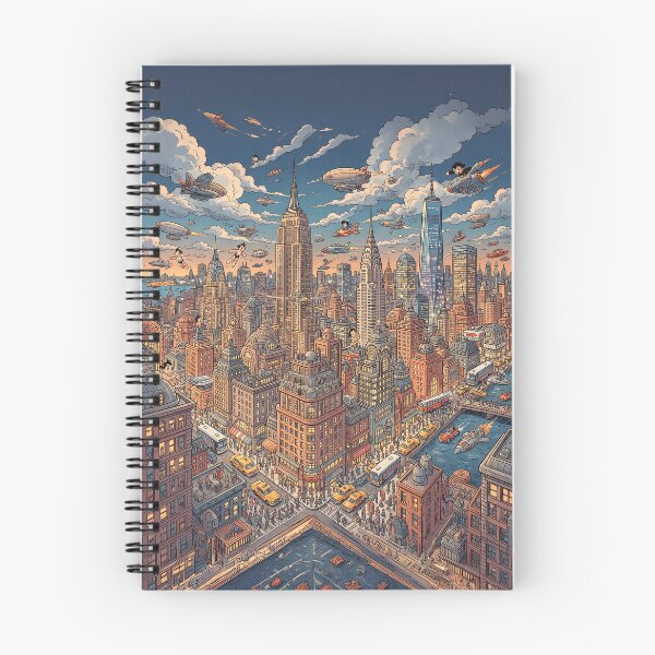 Item preview, NYC Skyline Anime Style designed and sold by Home Decor Art.
