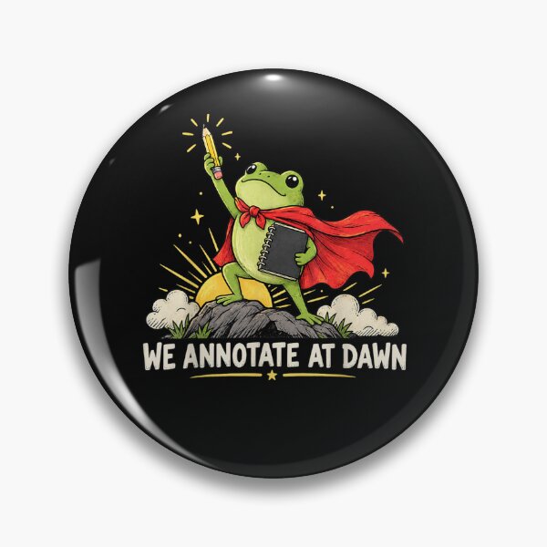 Item preview, We Annotate At Dawn Frog English Teacher Back to School  designed and sold by ArtByimamS.