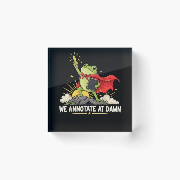 Item preview, We Annotate At Dawn Frog English Teacher Back to School  designed and sold by ArtByimamS.