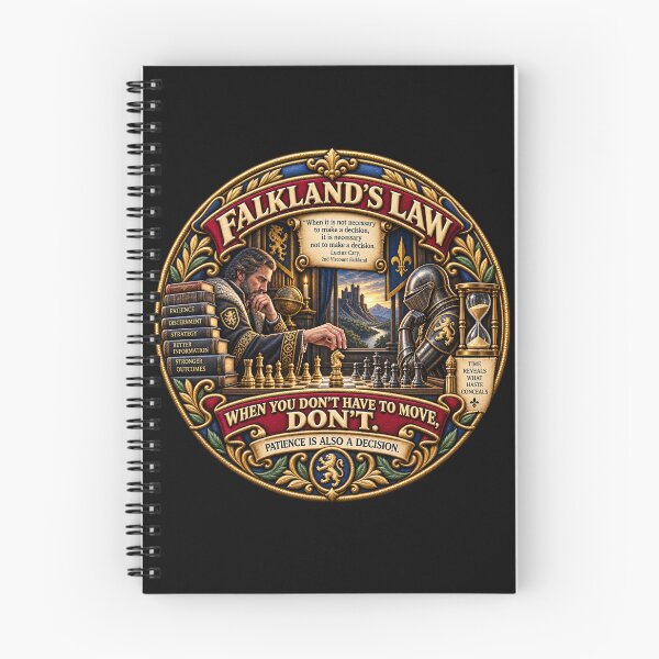 Item preview, Falkland’s Law Chess Strategy Patience Decision Making Design designed and sold by Emoji Emblems.