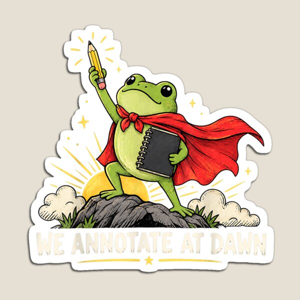 Item preview, We Annotate At Dawn Frog English Teacher Back to School designed and sold by ArtByimamS.