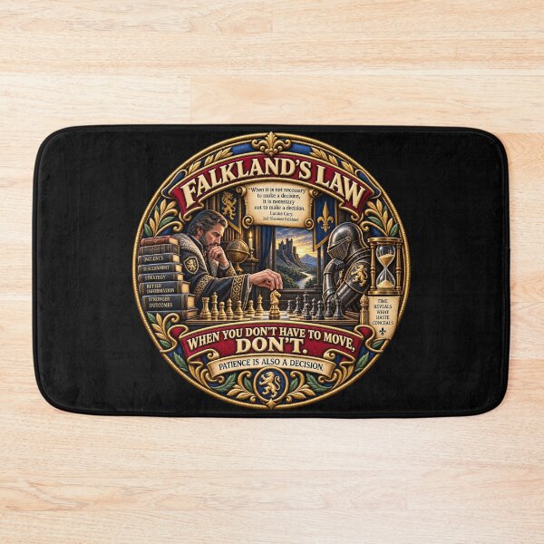 Item preview, Falkland’s Law Chess Strategy Patience Decision Making Design designed and sold by Emoji Emblems.