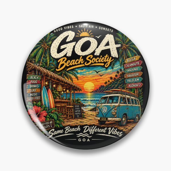 Item preview, Goa Beach Society — Same Beach Different Vibes designed and sold by Goanheartprints.