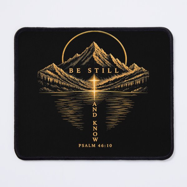 Item preview, Be Still and Know Psalm 46:10 Christian Mountain Faith designed and sold by leevekaArt.