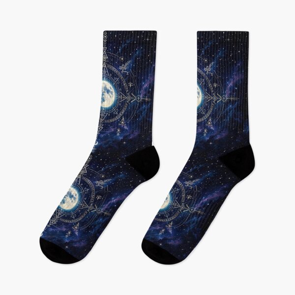 Item preview, Sacred celestial night sky with moon and stars designed and sold by hollycooper.
