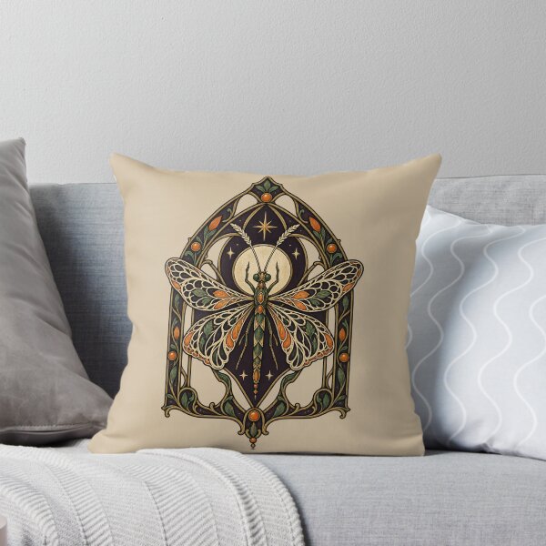 Item preview, Stained Glass Lacewing – Gothic Night Garden Insect designed and sold by VioVibe.