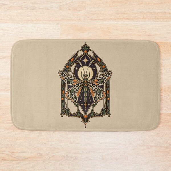Item preview, Stained Glass Lacewing – Gothic Night Garden Insect designed and sold by VioVibe.