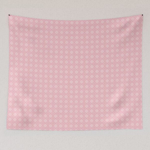Item preview, Cane Rattan Lattice in Powder Pink designed and sold by YesterdayColl.