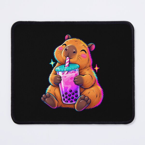 Item preview, Bubble Tea Capybara Cute Kawaii Boba Animal designed and sold by JesterKrewArt.