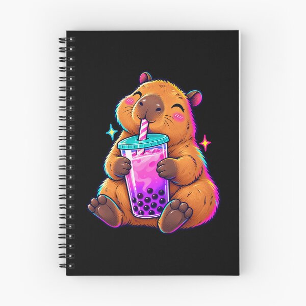 Item preview, Bubble Tea Capybara Cute Kawaii Boba Animal designed and sold by JesterKrewArt.