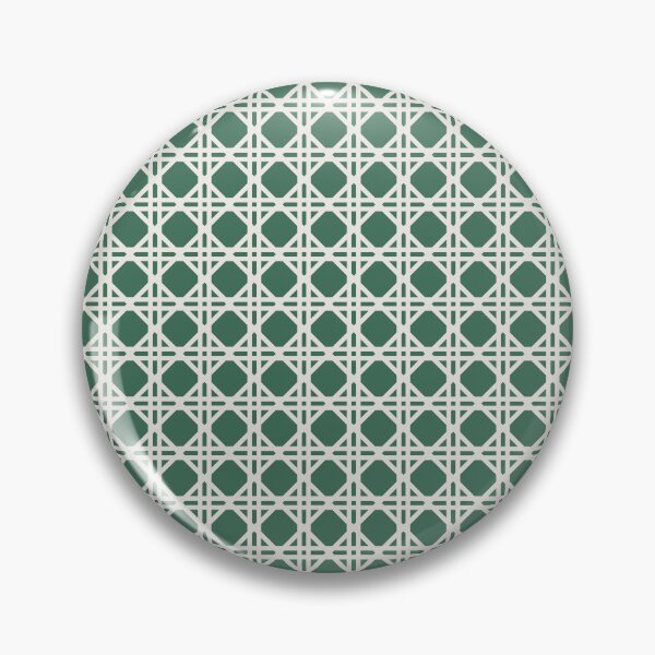 Item preview, Cane Rattan Lattice in Green + Cream designed and sold by YesterdayColl.