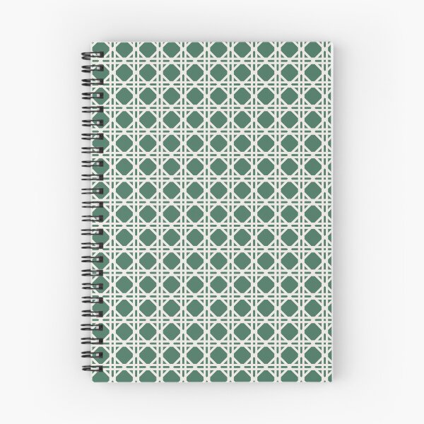 Item preview, Cane Rattan Lattice in Green + Cream designed and sold by YesterdayColl.