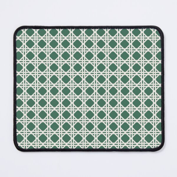 Item preview, Cane Rattan Lattice in Green + Cream designed and sold by YesterdayColl.