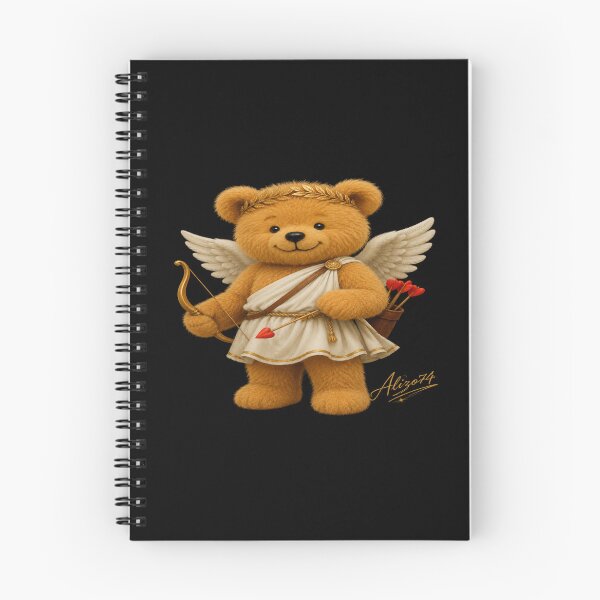 Item preview, Cute Cupid Teddy Bear Angel with Bow and Heart Arrows designed and sold by alizo74.