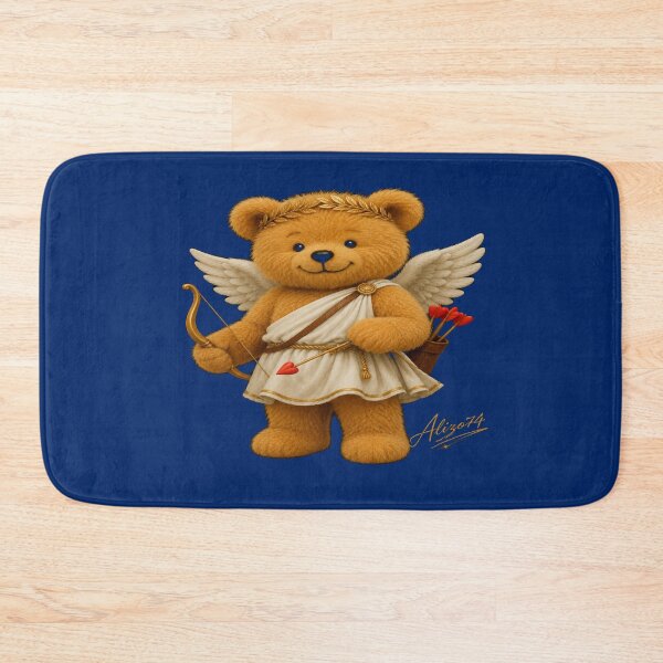 Item preview, Cute Cupid Teddy Bear Angel with Bow and Heart Arrows designed and sold by alizo74.