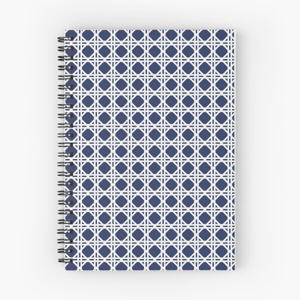Item preview, Cane Rattan Lattice in Navy + Cream designed and sold by YesterdayColl.