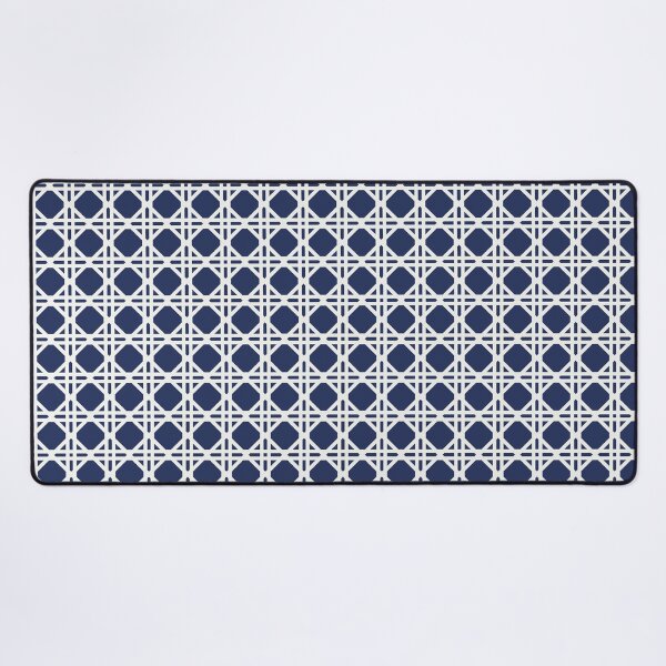 Item preview, Cane Rattan Lattice in Navy + Cream designed and sold by YesterdayColl.