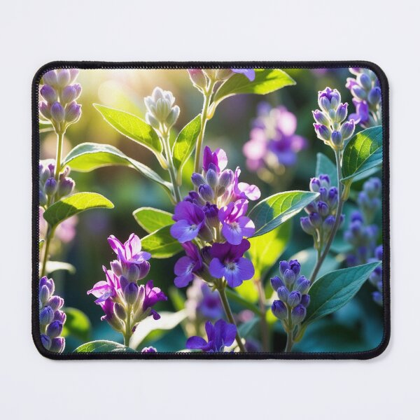 Item preview, Vibrant Purple Wildflowers In Sunlight Nature Art designed and sold by IntelliMindDesigns.