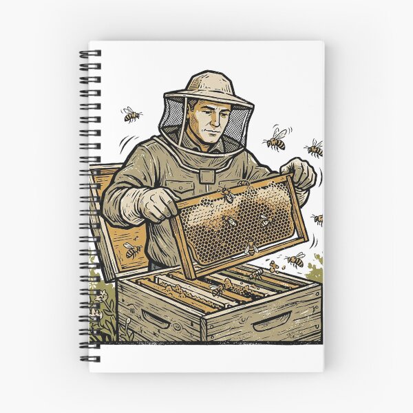 Item preview, Beekeeper Lifting A Honeycomb Frame designed and sold by eduardoroa22.