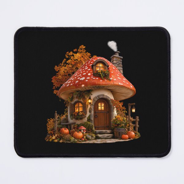 Item preview, Cozy Autumn Mushroom Cottage – Fall Magic designed and sold by ziiyou.