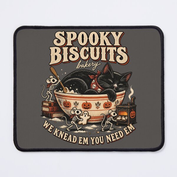 Item preview, Meowloween Bakery Black Cat Skeletons designed and sold by AmiGraph.