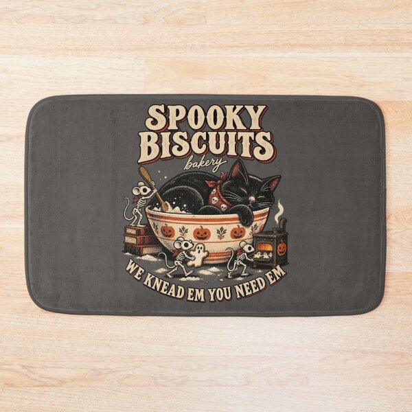 Item preview, Meowloween Bakery Black Cat Skeletons designed and sold by AmiGraph.