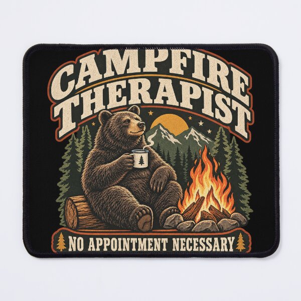 Item preview, Campfire Therapist Bear designed and sold by OriginalGamer55.