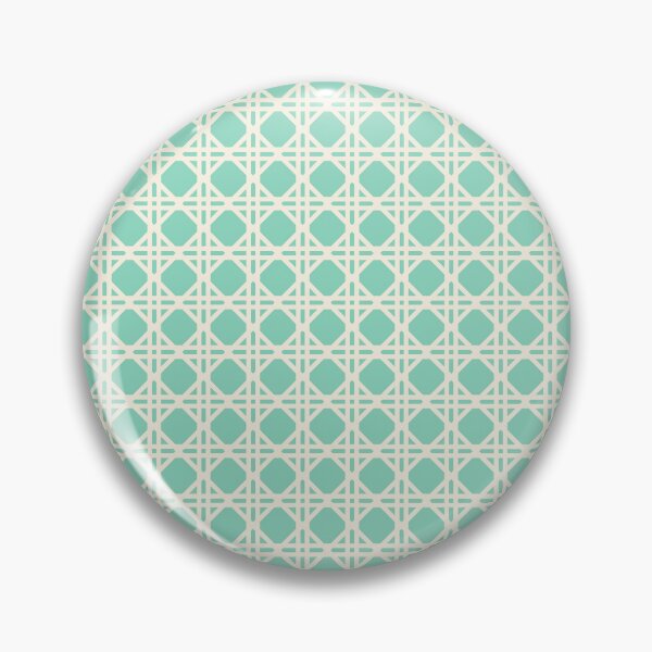 Item preview, Cane Rattan Lattice in Cabbage Green + Cream designed and sold by YesterdayColl.