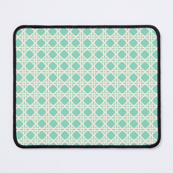 Item preview, Cane Rattan Lattice in Cabbage Green + Cream designed and sold by YesterdayColl.