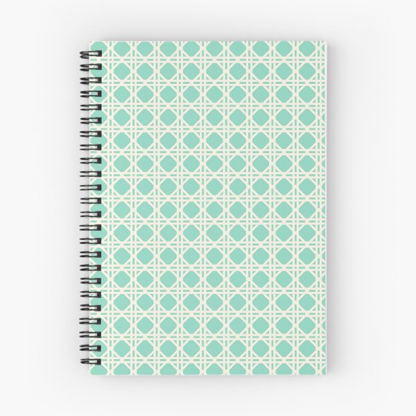 Item preview, Cane Rattan Lattice in Cabbage Green + Cream designed and sold by YesterdayColl.