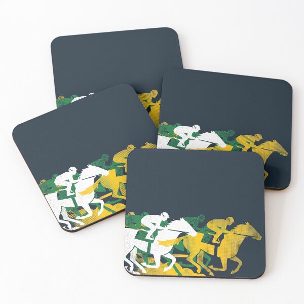 Item preview, Horse Racing Jockeys Green Gold Equestrian Graphic designed and sold by KiwiRider.