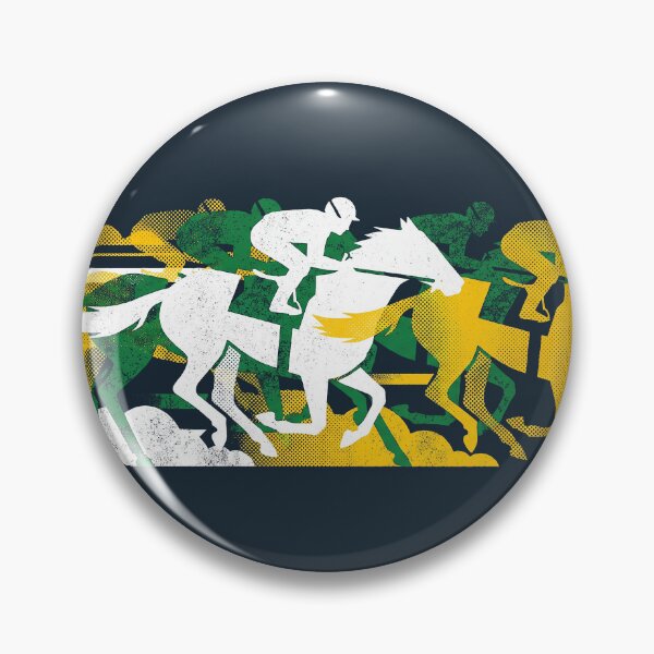 Item preview, Horse Racing Jockeys Green Gold Equestrian Graphic designed and sold by KiwiRider.