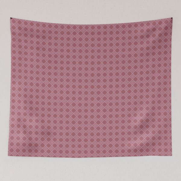 Item preview, Cane Rattan Lattice in Dusty Rose Mauve designed and sold by YesterdayColl.