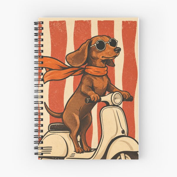 Item preview,  Retro Dachshund Scooter Adventure – Vintage Dog Rider designed and sold by Petsthetic.