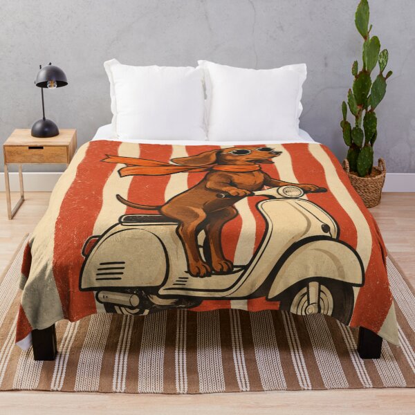 Item preview,  Retro Dachshund Scooter Adventure – Vintage Dog Rider designed and sold by Petsthetic.