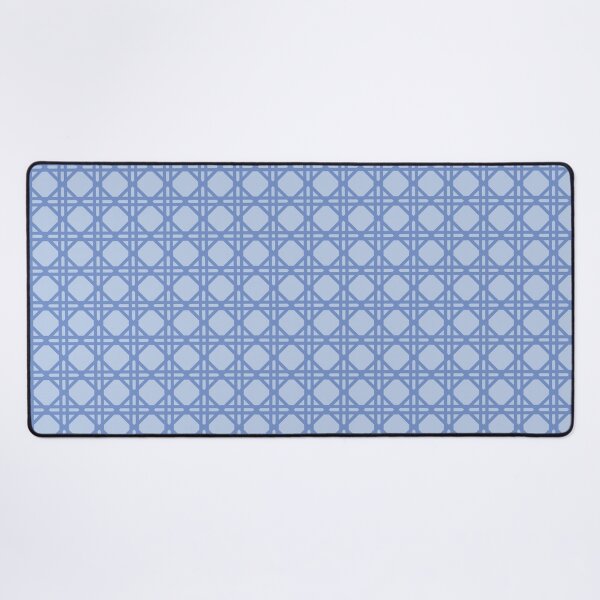 Item preview, Cane Rattan Lattice in Tonal Country Blue designed and sold by YesterdayColl.