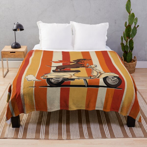 Item preview, Retro Dachshund Scooter Adventure – Vintage Dog Rider designed and sold by Petsthetic.