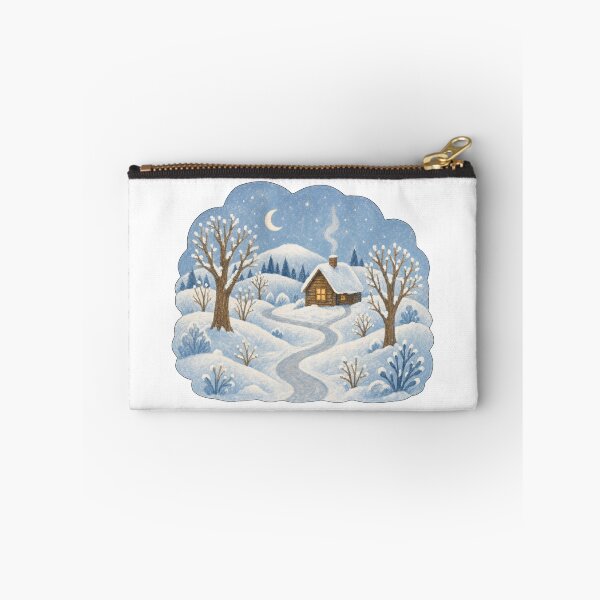 Item preview, Cozy Winter Cabin Snowy Landscape designed and sold by SROXT.