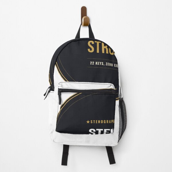 Item preview, Steno Strong 22 Keys Zero Excuses Court Reporter Seal designed and sold by SlowMadeShelf.
